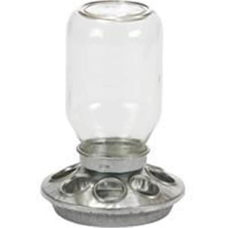 Fly Free Zone Inc P-Mason Jar Baby Chick Feeder- Clear 1 Quart MJ9810 FL43929